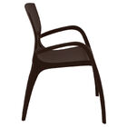 Cadeira Tramontina Clarice Marrom Em Polipropileno E Fibra De