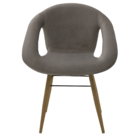 Cadeira Tramontina Delice Estofada Cinza Em Polietileno Com B