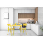 Cadeira Tramontina Diana Amarela Em Polipropileno E Fibra De