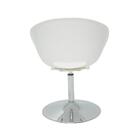 Cadeira Tramontina Elena Branca Base Central Giratória Aço Cr