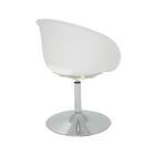 Cadeira Tramontina Elena Branca Base Central Giratória Aço Cr