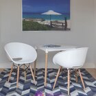 Cadeira Tramontina Elena Branca Base Madeira