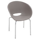 Cadeira Tramontina Elena Camurça Em Polipropileno Com Pernas