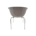 Cadeira Tramontina Elena Camurça Em Polipropileno Com Pernas