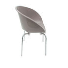 Cadeira Tramontina Elena Camurça Em Polipropileno Com Pernas