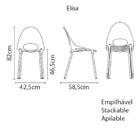 Cadeira Tramontina Elisa Em Polipropileno Marrom E Alumínio
