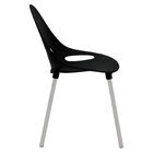 Cadeira Tramontina Elisa Em Polipropileno Preto Com Pernas De