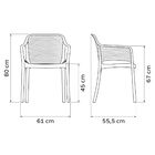 Cadeira Tramontina Gabriela Areia Empilhável Em Polipropileno