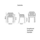 Cadeira Tramontina Gabriela Preta Em Polipropileno E Fibra De
