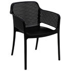 Cadeira Tramontina Gabriela Preta Em Polipropileno E Fibra De