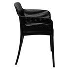 Cadeira Tramontina Gabriela Preta Em Polipropileno E Fibra De
