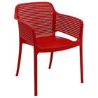 Cadeira Tramontina Gabriela Vermelha Em Polipropileno E Fibra