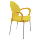 Cadeira Tramontina Grace Empilhável Amarelo Em Polipropileno