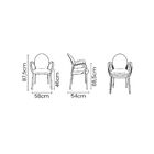 Cadeira Tramontina Grace Empilhável Camurça Em Polipropileno