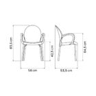 Cadeira Tramontina Grace Empilhável Preto Em Polipropileno Pé