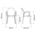 Cadeira Tramontina Grace Empilhável Preto Em Polipropileno Pé