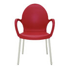 Cadeira Tramontina Grace Empilhável Vermelho Em Polipropileno