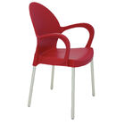 Cadeira Tramontina Grace Empilhável Vermelho Em Polipropileno