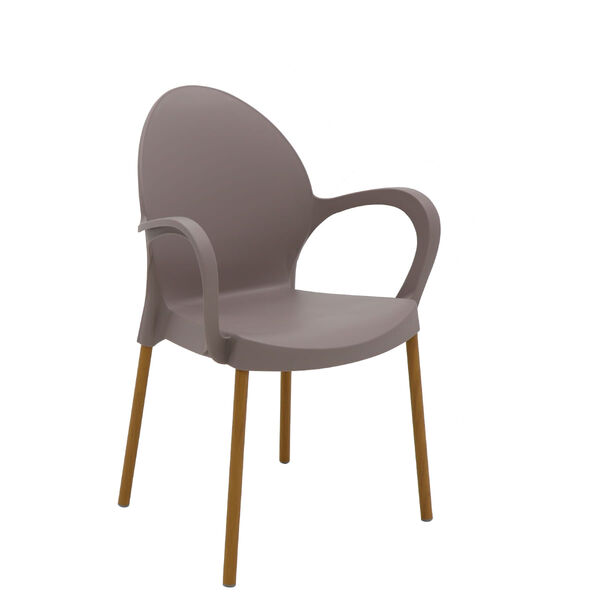 Cadeira Tramontina Grace Linheiro Camurça Em Polipropileno Co