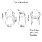 Cadeira Tramontina Grace Linheiro Camurça Em Polipropileno Co