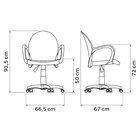 Cadeira Tramontina Grace Preta Rodízio Braços