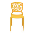 Cadeira Tramontina Joana Amarela Em Polipropileno E Fibra De