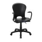 Cadeira Tramontina Jolie Preta Rodízio Braços