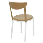 Cadeira Tramontina Luna 2 Caramelo Policarbonato Base Branca