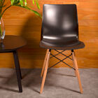 Cadeira Tramontina Maja Em Polipropileno Preto Base Madeira