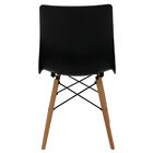 Cadeira Tramontina Maja Em Polipropileno Preto Base Madeira