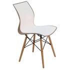 Cadeira Tramontina Maja Sem Braços Base 3d Caramelo Branca