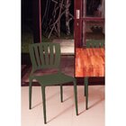 Cadeira Tramontina Manu Em Polipropileno Verde Oliva