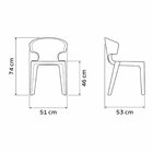 Cadeira Tramontina Marilyn Em Polietileno Laranja Caqui