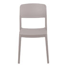 Cadeira Tramontina Marta Camurça Empilhável Em Polipropileno