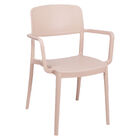 Cadeira Tramontina Marta Com Braços Areia Empilhável Em Polip