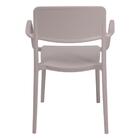 Cadeira Tramontina Marta Com Braços Camurça Empilhável Em Pol