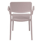 Cadeira Tramontina Marta Com Braços Camurça Empilhável Em Pol