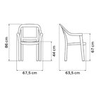 Cadeira Tramontina Miami Com Em Polipropileno Branco Com Tela