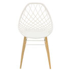 Cadeira Tramontina Philo Branca Poliamida Pernas Madeira