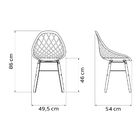 Cadeira Tramontina Philo Poliamida Pernas Madeira Bege