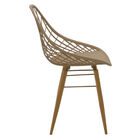 Cadeira Tramontina Philo Poliamida Pernas Madeira Bege