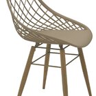 Cadeira Tramontina Philo Poliamida Pernas Madeira Bege