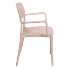 Cadeira Tramontina Serena Com Braços Areia Empilhável Em Poli