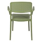 Cadeira Tramontina Serena Com Braços Verde Oliva Empilhável E