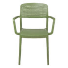 Cadeira Tramontina Serena Com Braços Verde Oliva Empilhável E