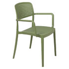 Cadeira Tramontina Serena Com Braços Verde Oliva Empilhável E