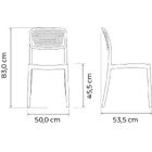 Cadeira Tramontina Serena Marrom Empilhável Em Polipropileno