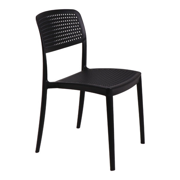 Cadeira Tramontina Serena Preto Empilhável Em Polipropileno C