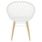 Cadeira Tramontina Sidera Branca Poliamida Pernas Madeira