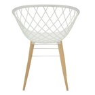 Cadeira Tramontina Sidera Branca Poliamida Pernas Madeira